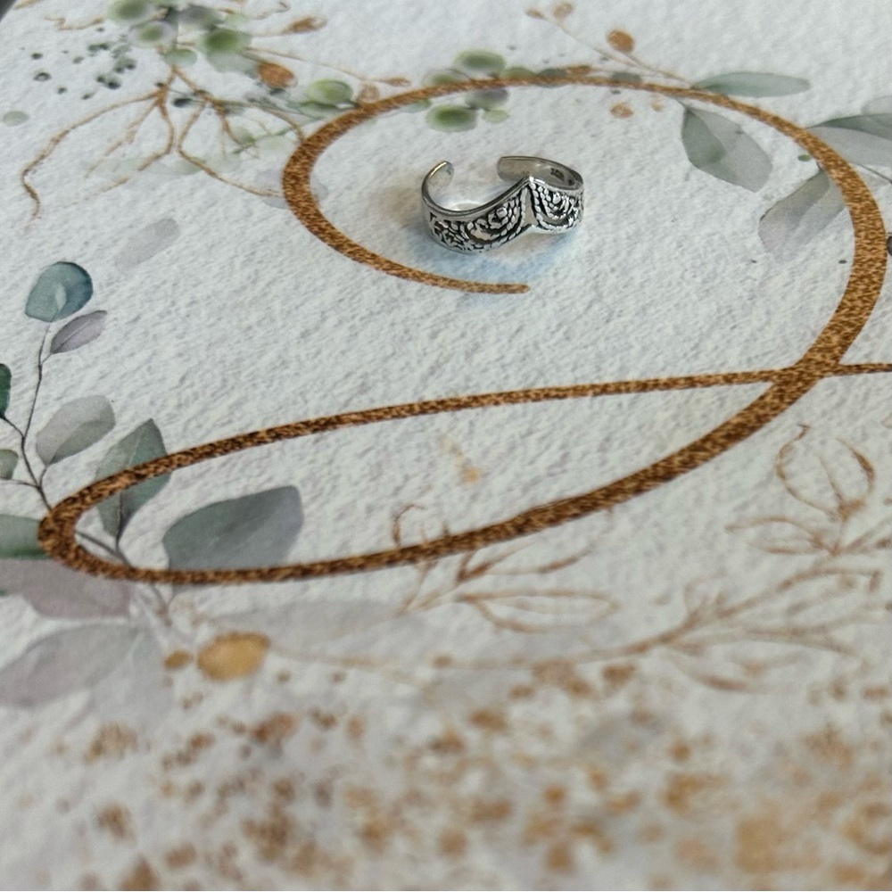 Small Adjustable Sterling Silver Ring